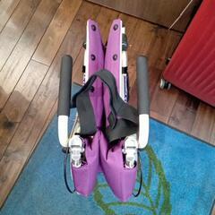 ☆【カワムラ】3回使用の美品！車椅子 折り畳めます 取扱説明書・箱あり 【