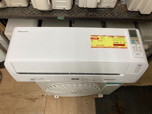 K05126　ハイセンス　2021年製　中古エアコン　主に6畳用　冷房能力　2.2KW ／ 暖房能力　2.2KW