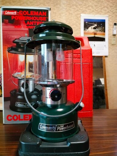 値下げしました。アウトドア・キャンプに！　コールマンランタン　パワーハウス（2マントルランタン）