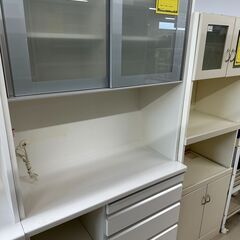 【ジモティ来店特価!!】食器棚　松田家具　ホワイト　　J-0229