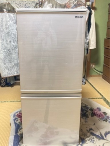 シャープ SHARP 冷蔵庫(幅48.0cm) 137L つけかえどっちもドア 2ドア ホワイト系 SJ-D14F-W   掃除機おまけ付き