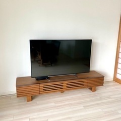 東芝 REGZA 55G20X [55インチ]と木製テレビ台を安...