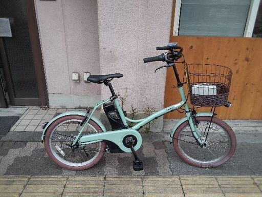 [Panasonic]GLITTER(グリッター)20吋 電動アシスト自転車 8.9Ahバッテリー+充電器+キー3本(ミスティグリーン)