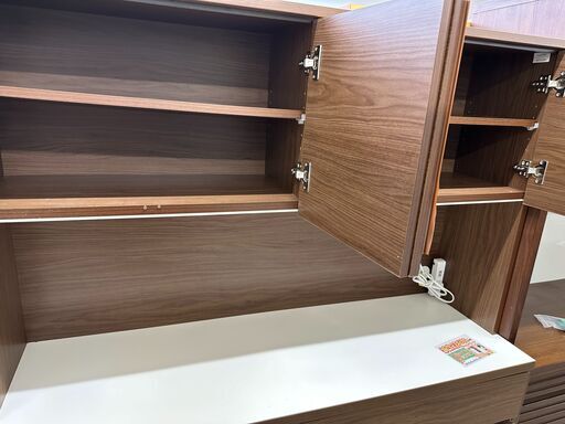 ジモティ来店特価!!】 食器棚 土井インテリア ダークブラウン J-0230