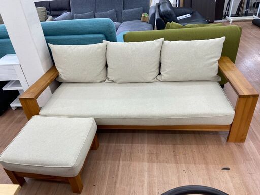 3人掛けソファ Unico 座面にシミあり 総額171,800円 廃盤品 BREATH ブレスシリーズ 自社配送時代引き可※現金、クレジット、スマホ決済対応※【送料に設置込】