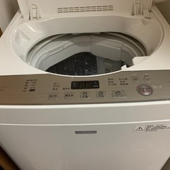 【無料】一人暮らし用に／洗濯機