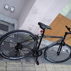 美品☆[SAKAMOTO]OUTER LIMITS(アウターリミッツ)700c クロスバイク 6speed/ブラック