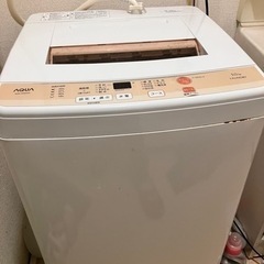 AQUA 5kg 洗濯機　2016年製