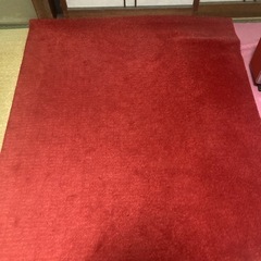 IKEA 赤カーペット　ラグマット