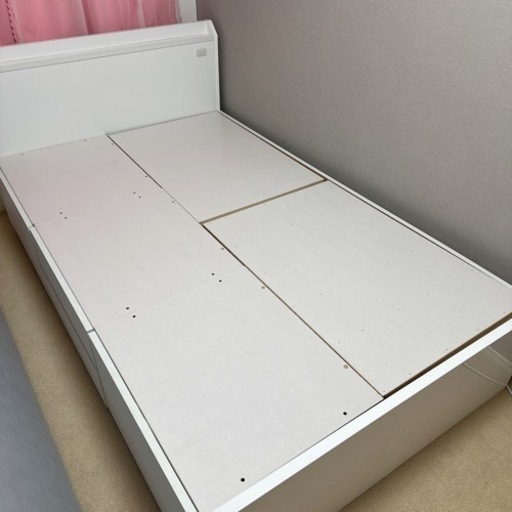 ニトリ セミダブル 収納 IKEA マットレス - ダブルベッド