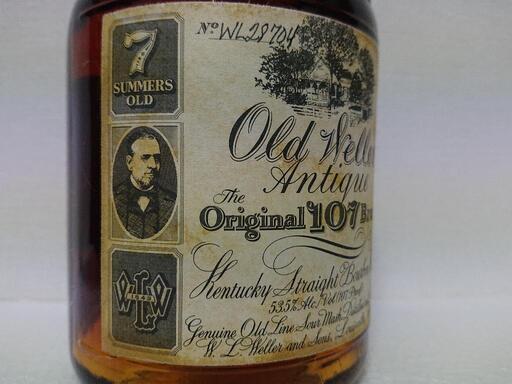 古酒 未開封 バーボン オールド ウェラー アンティーク 107 巾着付 1本