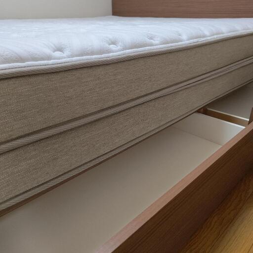 ニトリ クイーンベッド Nスリーププレミアム＆収納つきベッドフレーム  