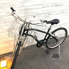 受付終了【ハーレーダビッドソン】中古シティサイクル 追加パーツ多数 自転車