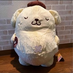 【新品】ポムポムプリン　まんぷく！ごろ寝　超超BIG　DXぬいぐるみ