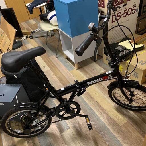 美品 PANGAEA パンゲア 16インチ 折り畳み自転車 ノーパンクタイヤ ブラック