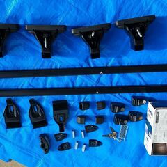 INNO ホンダ RK系 ステップワゴン用 ルーフキャリアセット＋THULE スーリー　ルーフボックス　オーシャン600