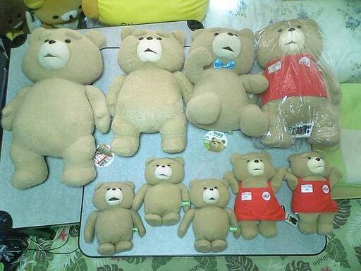 ❤️ted2 非売品９個セット★モフモフエプロンBIGトコトコぬいぐるみXL新品