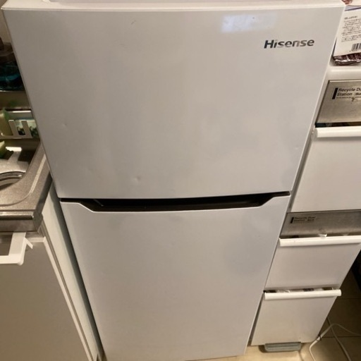 ハイセンス 120L 2ドア　冷蔵庫  ホワイト HR-B1202 中古