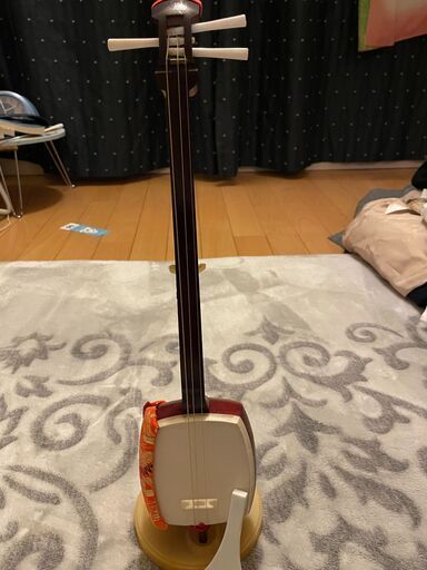 美品・ミニ三味線・バチ付き・全長42ｃｍ・7000円