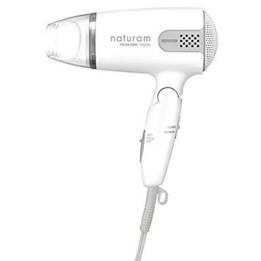 テスコム (TESCOM) ドライヤー マイナスイオン付 NATURAM ホワイト