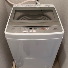 【2/25 19:00以降引取希望】 AQUA 洗濯機 2022年購入