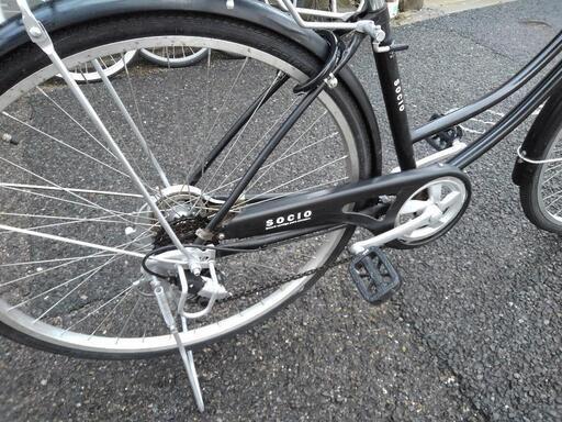 中古自転車2931 前後タイヤ新品！ 27インチ 6段ギヤ LEDオート