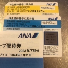 【ネット決済・配送可】ANA株主優待券