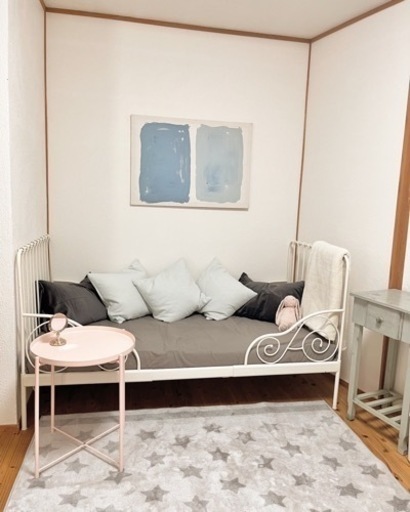 IKEA 今は買えない廃盤可愛いデザインのベッド　andスプリング付き