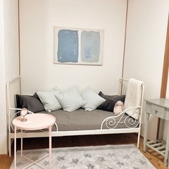 IKEA 今は買えない廃盤可愛いデザインのベッド　andスプリング付き