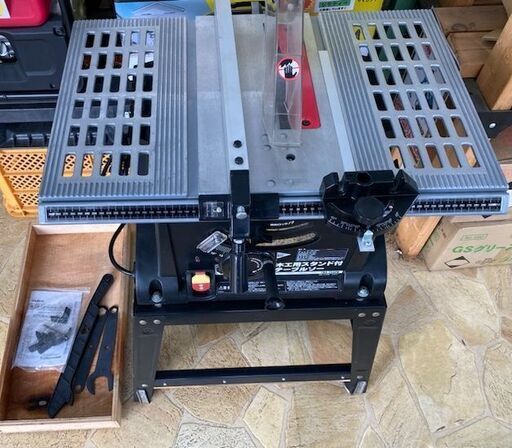 453 木工用スタンド付テーブルソー パオック TBS-255PA 中古品