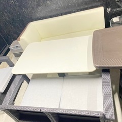 R212 トップガラスダイニングテーブル のみ 幅129cm 美品