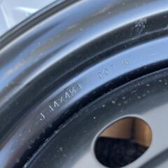 納車外し品 ホンダ(JF3)N-BOX純正スチール 4.5J-14 off+40 pcd100/4H ハブ径56ミリ 品番：44733-TTA-J01 ホイールのみ4本セット