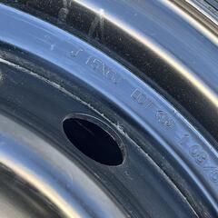 トヨタ200系ハイエース純正スチール 6J-15 off+35 pcd139.7/6H ハブ径106ミリ BRIDGESTONE RD-613(ブリヂストン) 195/80R15 103/101L LT(107/105L LT) 2007/2008年製 ラジアルタイヤ付き4本セット  E24キャラバン 他 200系レジアスエースバン 他