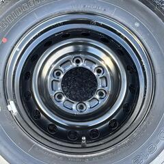 トヨタ200系ハイエース純正スチール 6J-15 off+35 pcd139.7/6H ハブ径106ミリ BRIDGESTONE RD-613(ブリヂストン) 195/80R15 103/101L LT(107/105L LT) 2007/2008年製 ラジアルタイヤ付き4本セット  E24キャラバン 他 200系レジアスエースバン 他