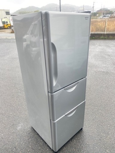 福岡市内配送無料　日立 HITACHI R-27CS-S [冷蔵庫 （265L・右開き） メタリックシルバー SLIM COMPACT（スリムコンパクト）]