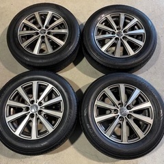 【中古タイヤ】ダンロップ、195/65R15、ホイール付き4本セ...