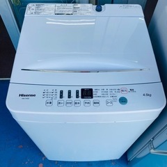 ★激安★ハイセンス　洗濯機　2020年製　4.5kg
