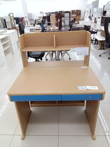 ★ジモティ割あり★ コイズミ 学習机＋本棚付セット ブラウン H76×D61×W95 クリーニング済み HJ2284
