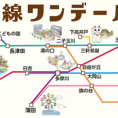 【ネット決済】渋谷駅発・東急線ワンデーパス ３枚(チケット引き換...
