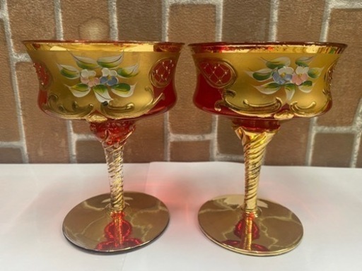 【愛品館 江戸川店】ヴェネチアングラス ペアグラス ID:102-026504-007