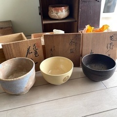 志野焼 他 抹茶茶碗 他 未使用 時代物 込み 11客