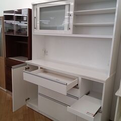 ★ジモティ割あり★ ニトリ キッチンボード ホワイト H200×D50×W150 クリーニング済み TK1694 ☆ジモティ割あり☆ ニトリ キッチンボード ホワイト H200×D50×W150