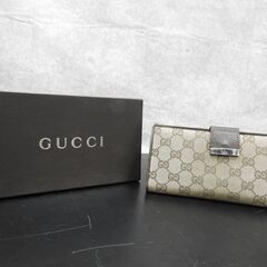 GUCCI GG柄 Wホック 長財布