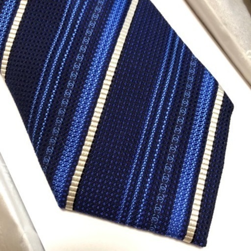 CHANEL ネクタイ 新品 箱付き ストライプ 入学式 卒業式 入社式 ビジネス