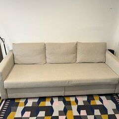 IKEA 3人掛けソファベッド FRIHETEN ベージュ