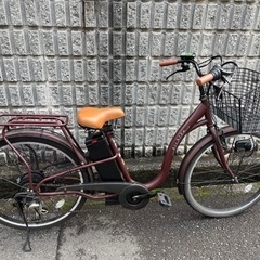 AIR bike 電動アシスト　電動自転車　ブラウン