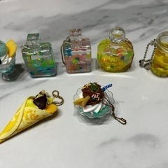 キーホルダー　食品サンプル　レジン