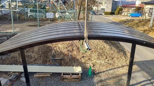 カーポート テラス屋根 アルミ ポリカーボネート 50km圏内運搬無料