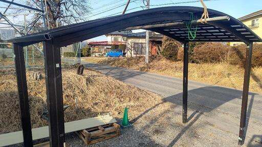 カーポート　テラス屋根　アルミ　ポリカーボネート　50km圏内運搬無料