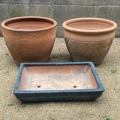 植木鉢3個